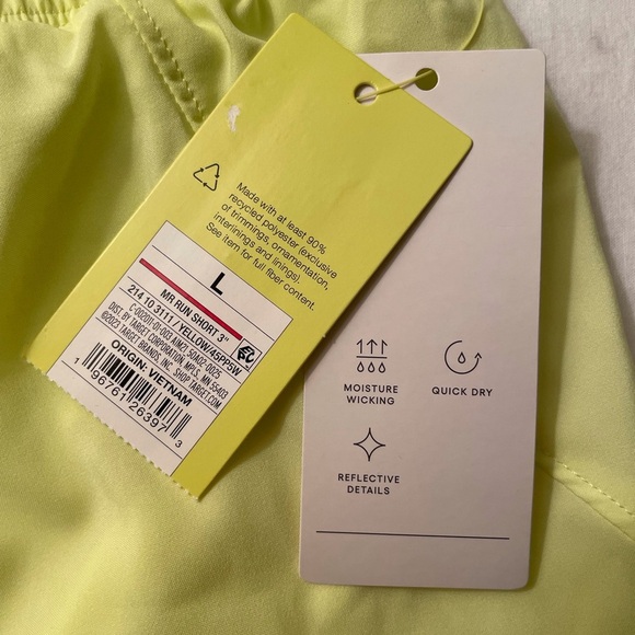 All In Motion Run Shorts in Yellow - Picture 9 of 9